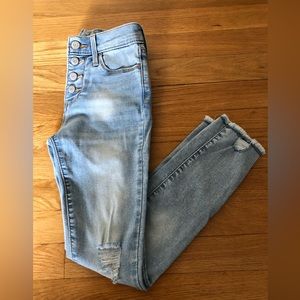 Old Navy Distressed Rockstar Super Skinny Jeggings